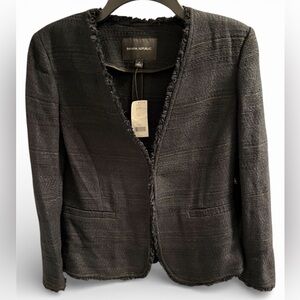 Banana Republic Women's Textured Black Blazer